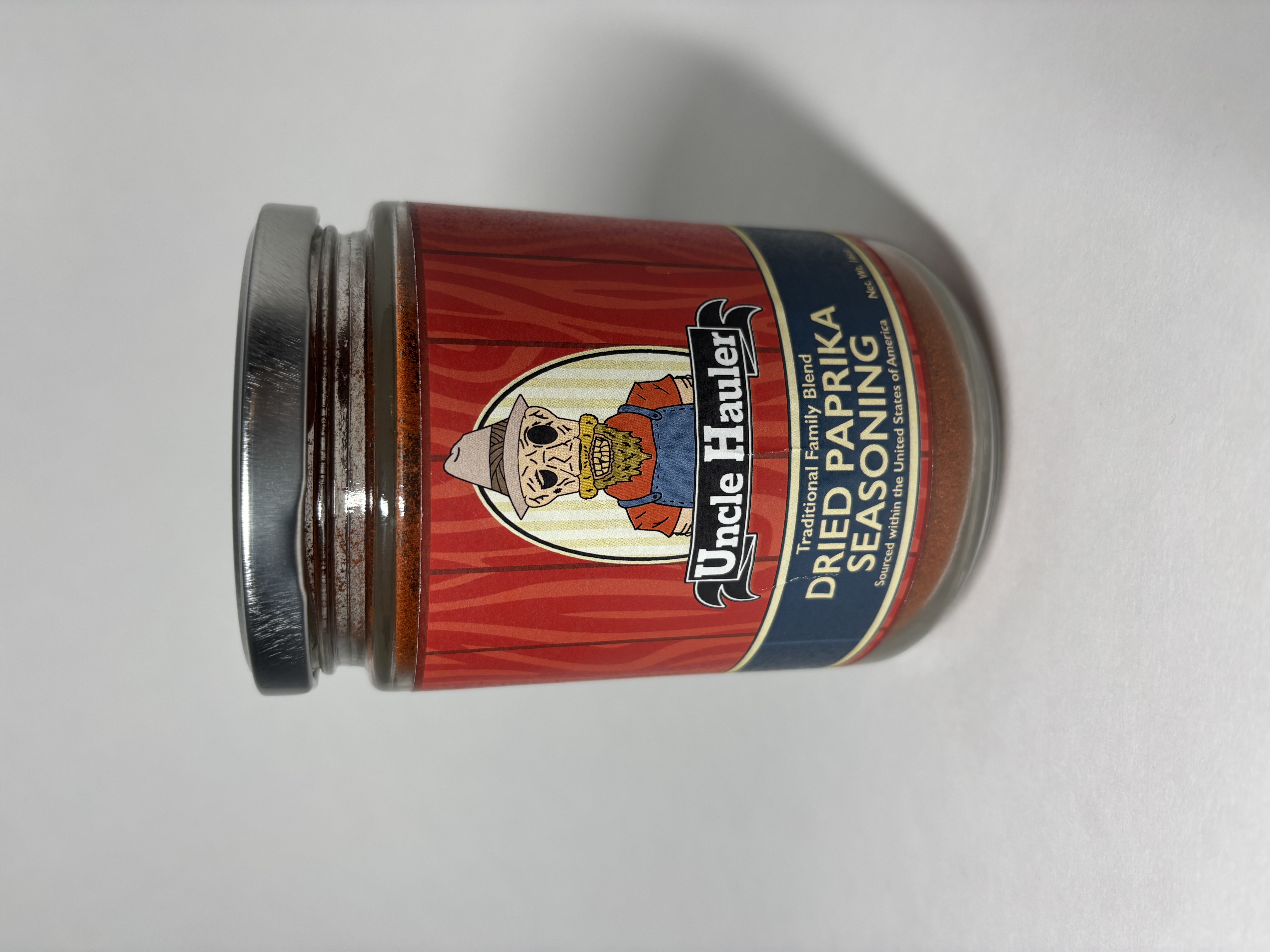 A Jar of Uncle Hauler's Dried Paprika Seasoning